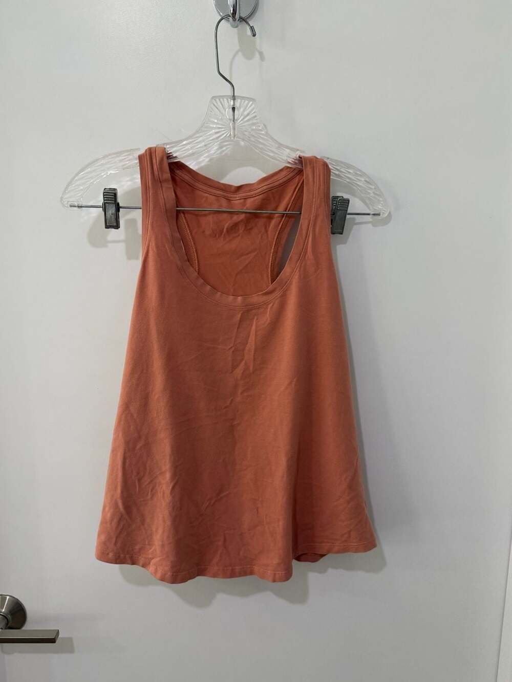 Lululemon Athletica Racerback Tank Top Orange Athletic Workout Shirt